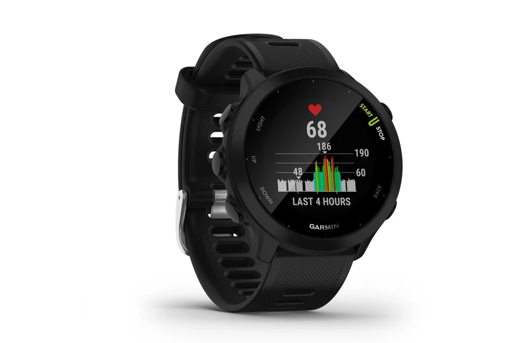 Garmin Forerunner 55 42mm dây silicone Màu Đen
