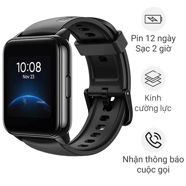 Smartwatch Realme Watch 2 Black 1.4'' - TONERAMICO