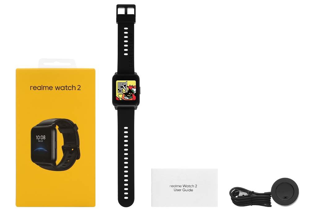 Mua đồng hồ thông minh Realme Watch 2 dây silicone đen