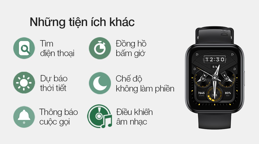 Đồng hồ thông minh realme Watch 2 Pro 42mm Đen