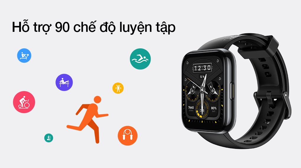 Đồng hồ thông minh realme Watch 2 Pro 42mm Đen