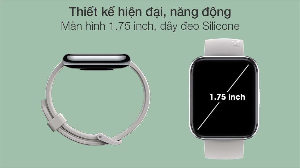 Đồng hồ thông minh Realme Watch 2 Pro 40.5mm Bạc