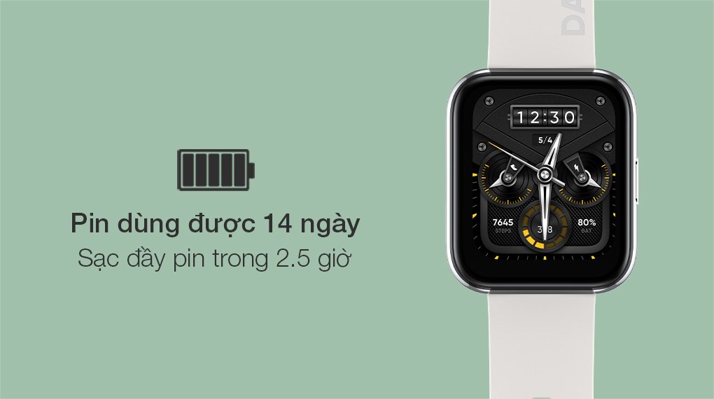 Đồng hồ thông minh Realme Watch 2 Pro 40.5mm Bạc