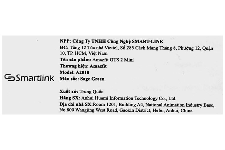 Đồng hồ thông minh Amazfit GTS 2 mini 40.5mm Màu Xanh lá