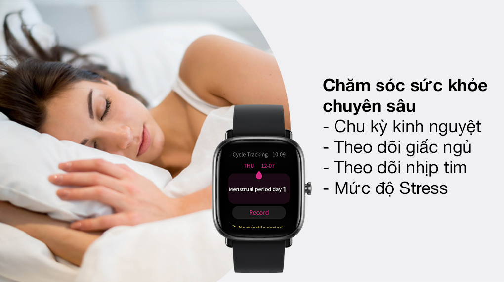 Đồng hồ thông minh Amazfit GTS 2 mini chăm sóc sức khỏe người dùng