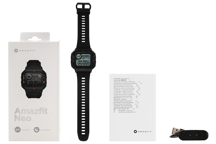 Đồng hồ thông minh Amazfit Neo 40.3mm Đen Màu Đen