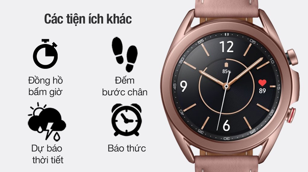 Đồng hồ thông minh Samsung Galaxy Watch 3 LTE 41mm Hồng