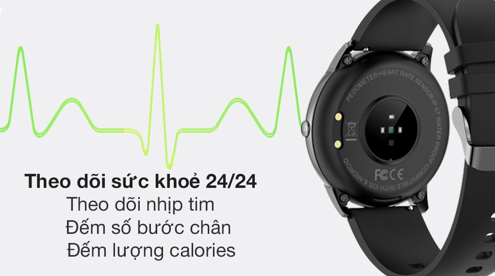 Đồng hồ thông minh BeU Active 1 45mm Đen