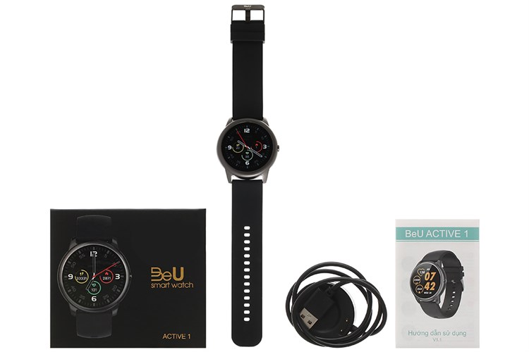Đồng hồ thông minh BeU Active 1 45mm Đen