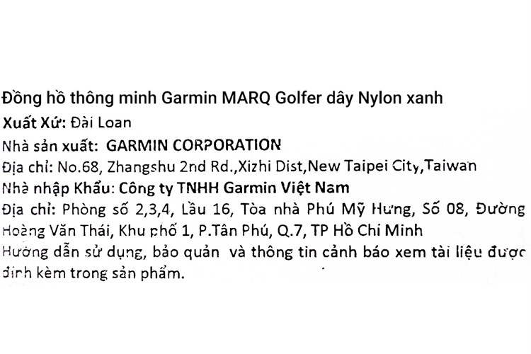 Đồng hồ thông minh Garmin MARQ Golfer 46mm Xanh Lá