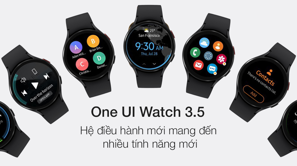Samsung Galaxy Watch 4 44mm có hệ điều hành Wear Os với giao diện One UI Watch