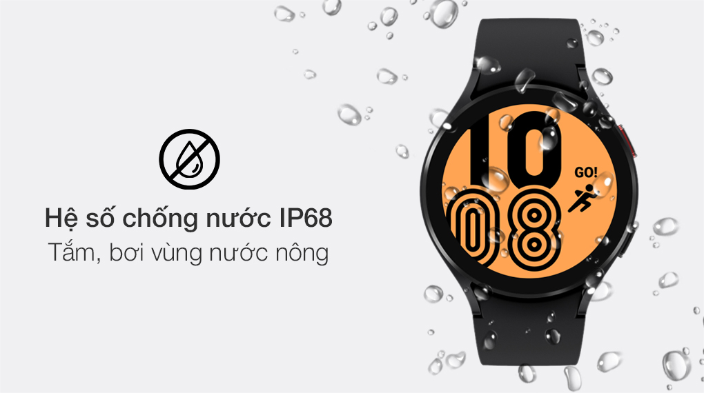 Samsung Galaxy Watch 4 44mm có hệ số chống nước chuẩn IP68