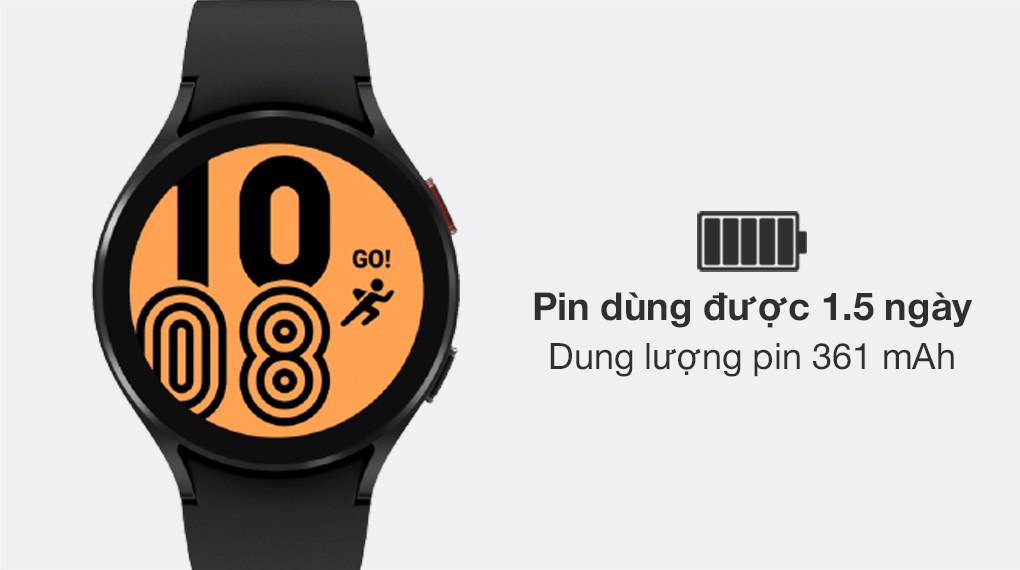 Samsung Galaxy Watch 4 LTE 44mm có thời lượng pin sử dụng trong 1.5 ngày