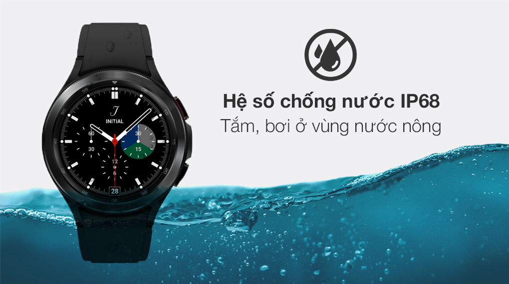 Samsung Galaxy Watch 4 Classic 42mm tích hợp chỉ số chống nước IP68