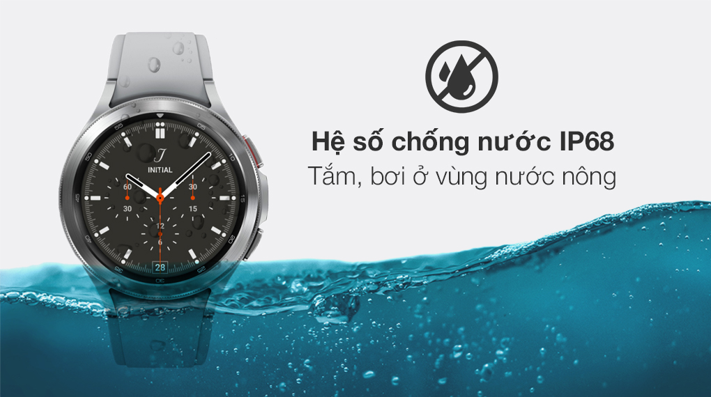 Samsung Galaxy Watch 4 Classic 46mm đạt chuẩn chống nước IP68