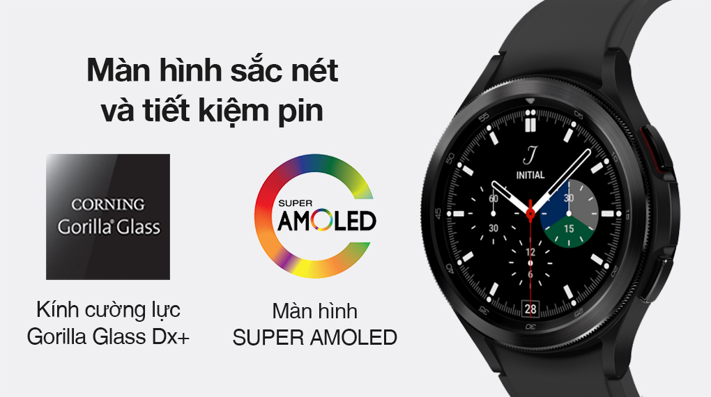 Samsung Galaxy Watch 4 LTE Classic 42mm có màn hình hiển thị sắc nét