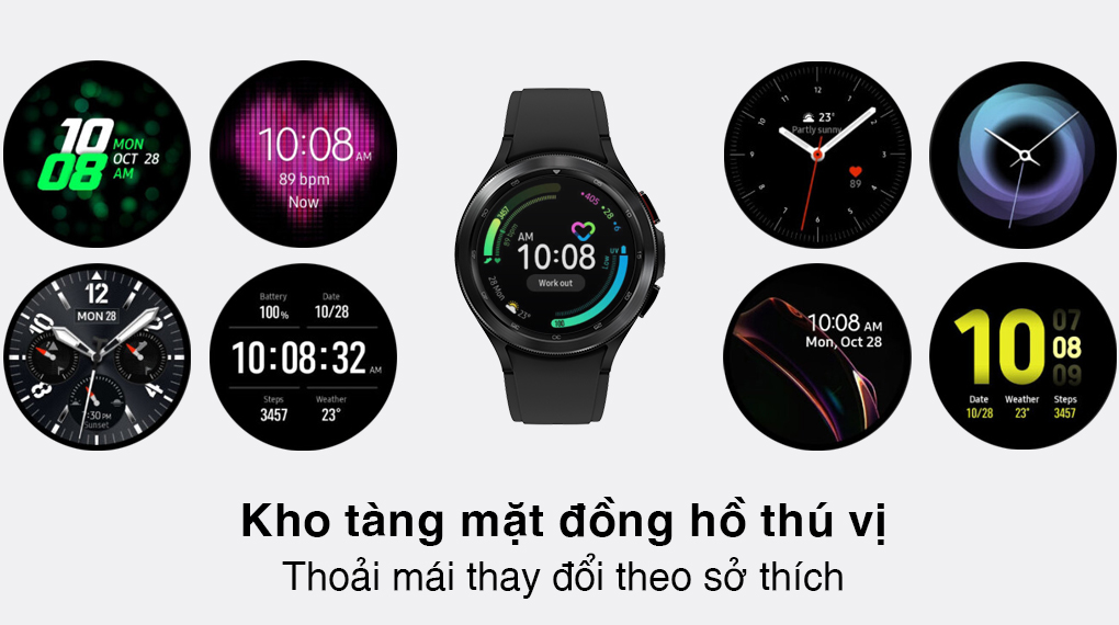 Với thiết kế sang trọng và chất lượng cao, Samsung Galaxy Watch 4 LTE Classic 46mm là lựa chọn hoàn hảo cho những người yêu thích đồng hồ thông minh. Xem ảnh để thấy khả năng hoạt động của chiếc đồng hồ này và đắm chìm trong không gian công nghệ đỉnh cao.
