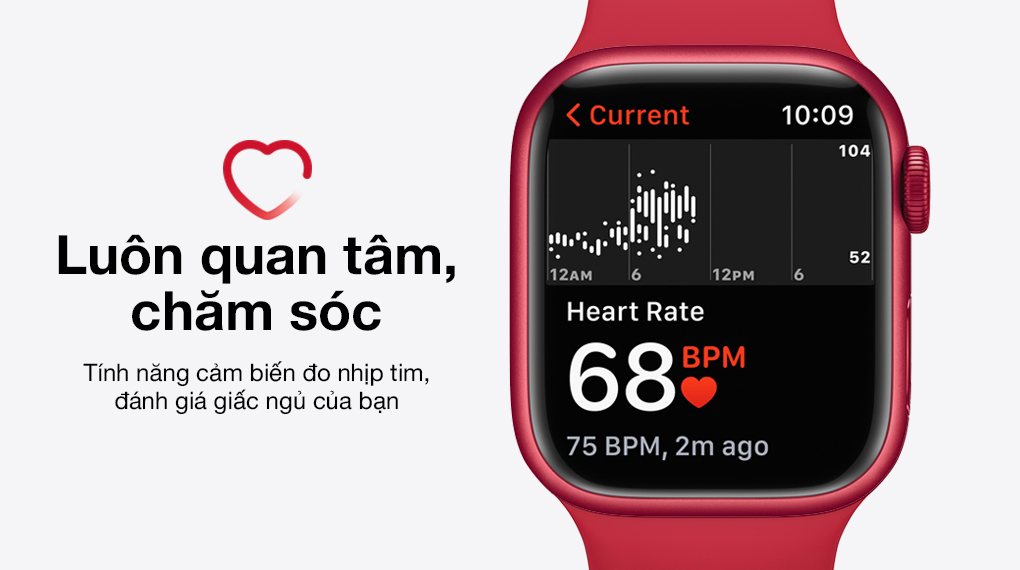 Apple Watch Series 7 GPS 41mm - Theo dõi sức khoẻ