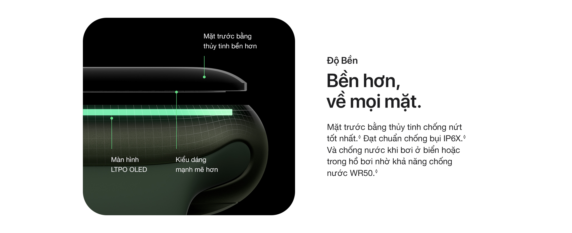 Apple Watch Series 7 GPS 41mm - Bền hơn