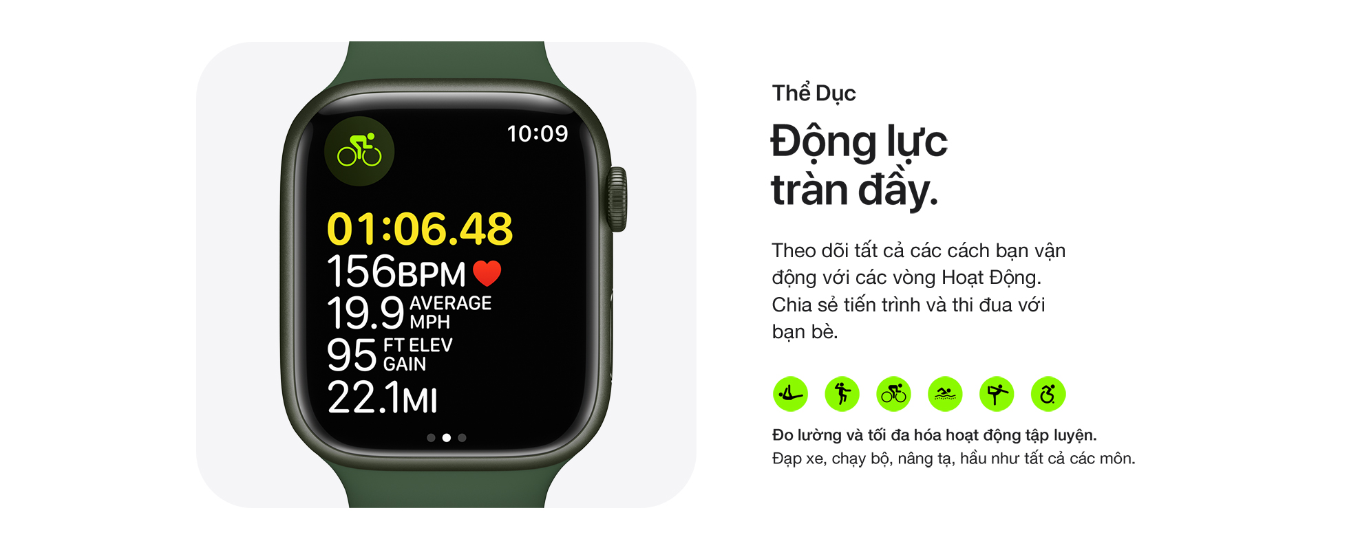 Apple Watch Series 7 GPS 41mm - Thể dục