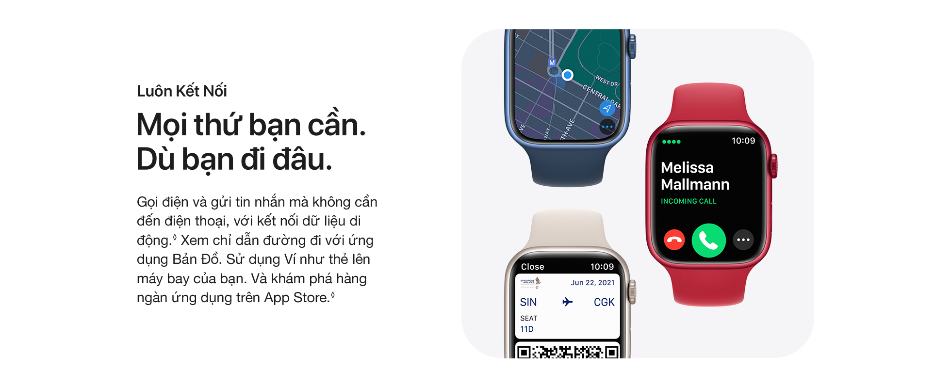 Apple Watch Series 7 GPS 41mm - Luôn kết nối