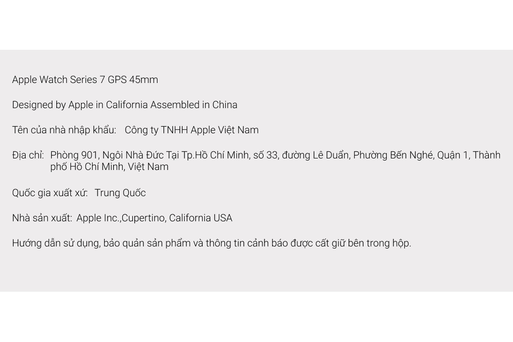 Đồng hồ thông minh Apple Watch Series 7 GPS 45mm Màu Đỏ