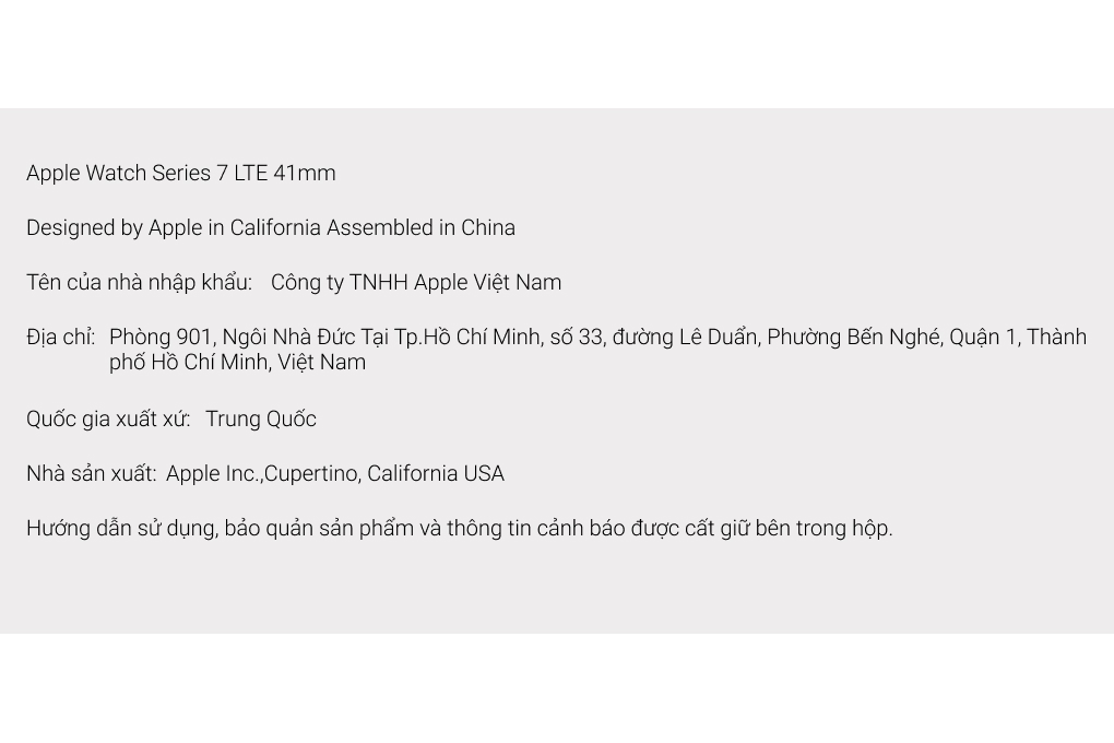 Apple Watch Series 7 GPS + Cellular 41mm Màu Trắng Starlight