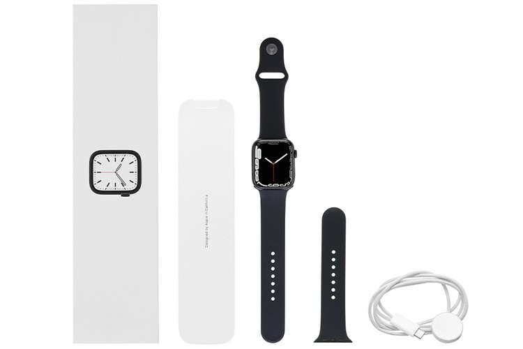 Đồng hồ thông minh Apple Watch Series 7 LTE 45mm Màu Đen