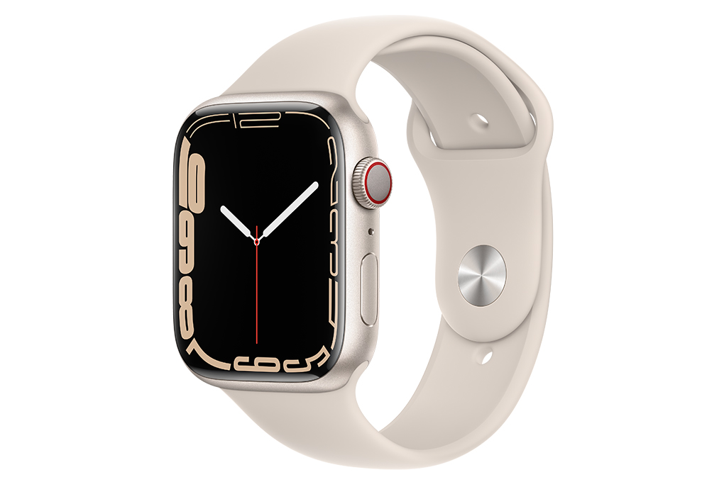 Đồng hồ thông minh Apple Watch Series 7 LTE 45mm Màu Trắng Starlight