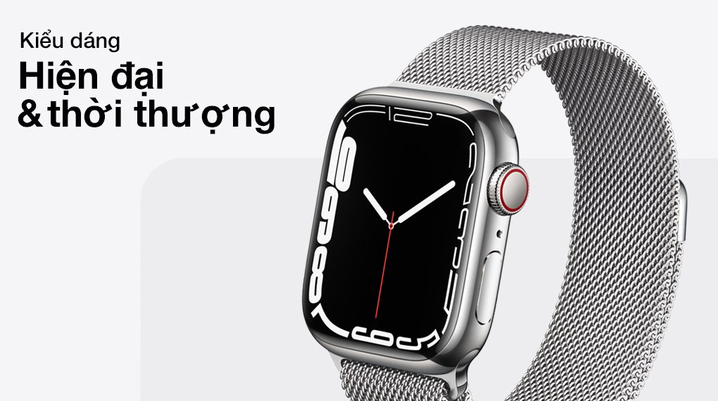 Apple Watch Series 7 GPS + Cellular 41mm dây thép