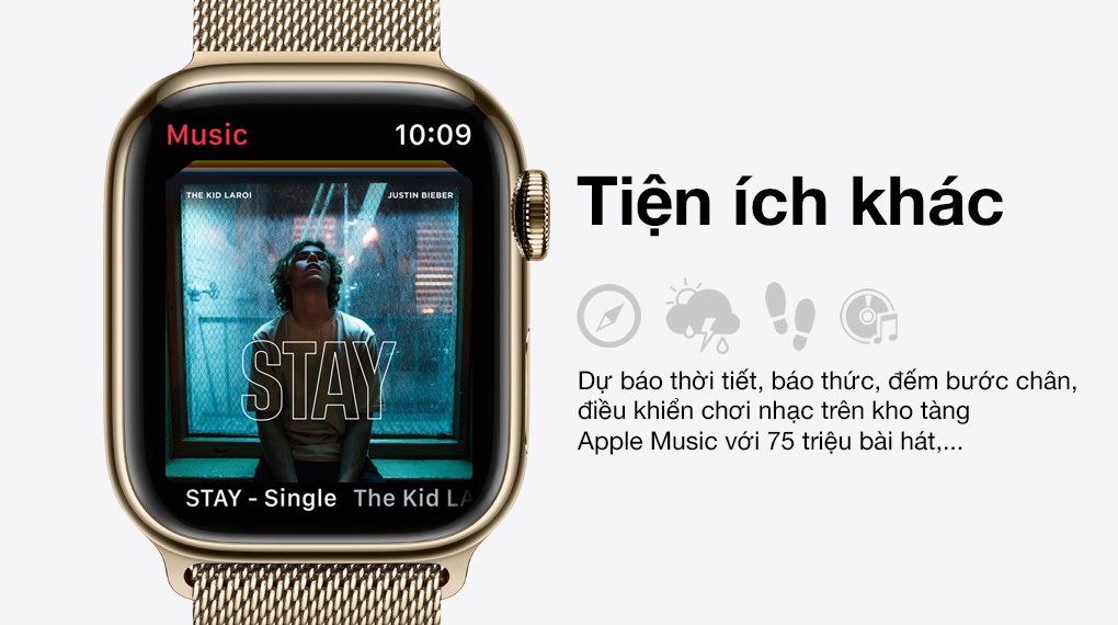 Apple Watch Series 7 GPS + Cellular 45mm dây thép