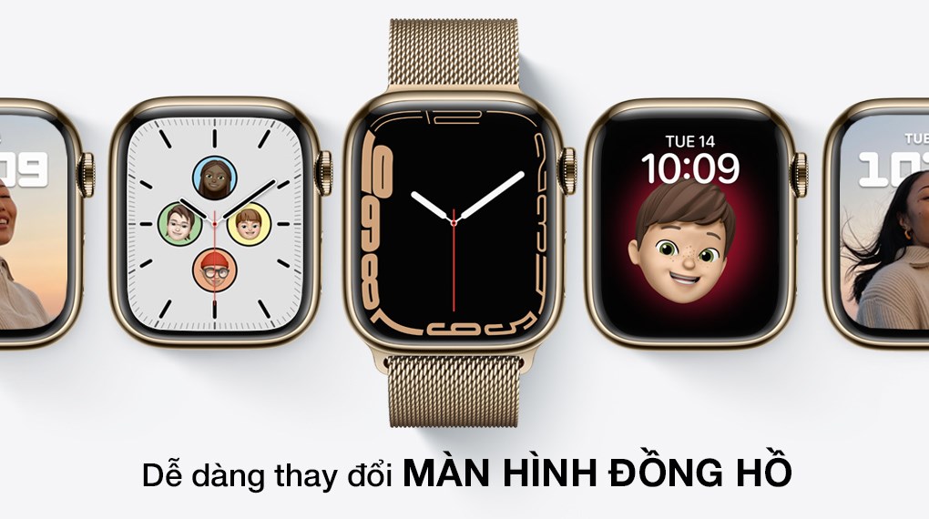 Apple Watch Series 7 GPS + Cellular 45mm dây thép