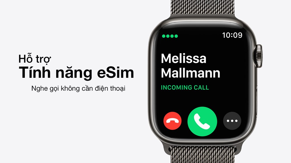 Apple Watch Series 7 GPS + Cellular 45mm dây thép