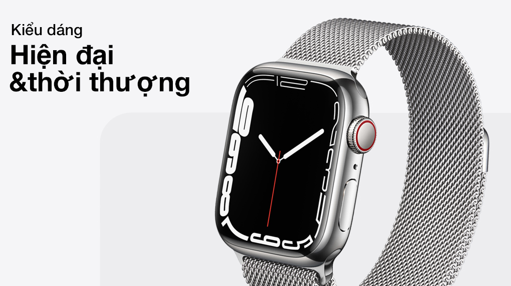 Apple Watch Series 7 LTE 45mm dây thép - Thiết kế