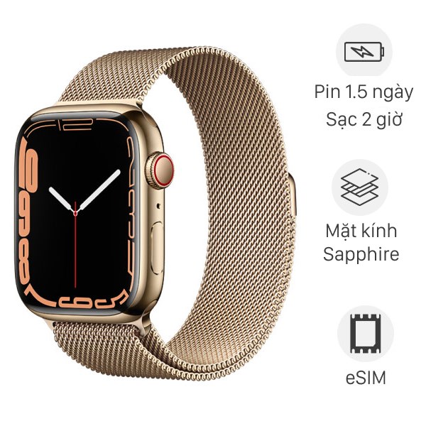 Apple Watch Series 7 GPS   Cellular 45mm dây thép