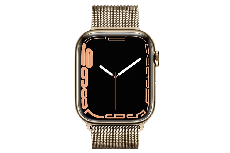 Apple Watch Series 7 GPS + Cellular 45mm dây thép Màu Vàng