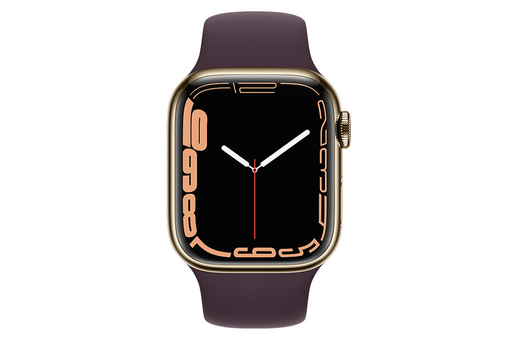 Apple Watch Series 7 GPS + Cellular 41mm viền thép Màu Tím