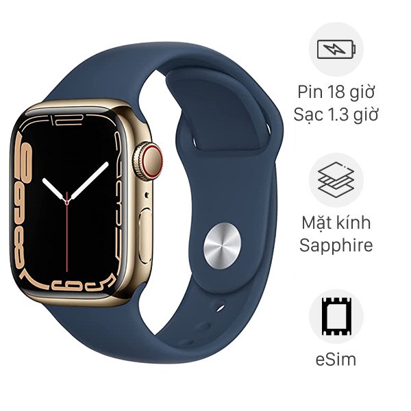 Apple Watch Series 7 GPS   Cellular 41mm viền thép
