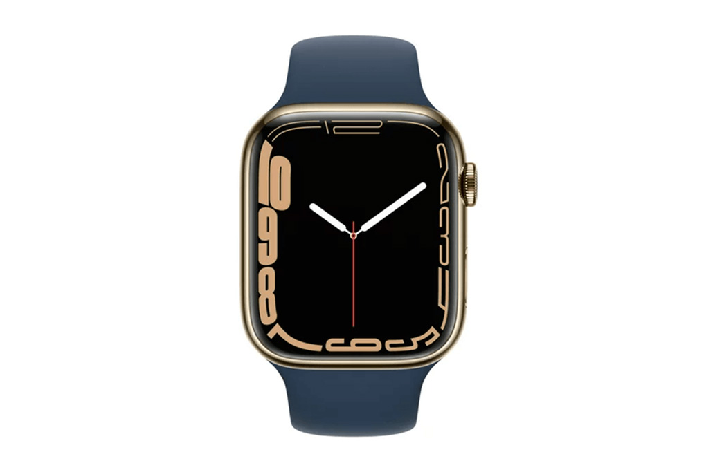 Apple Watch Series 7 GPS + Cellular 41mm viền thép Màu Vàng - Xanh dương