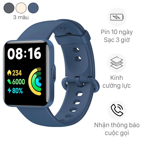 Relógio Smartwatch Redmi Watch 2 Lite, Bege, XM639BGE, XIAOMI XIAOMI -  Smartwatch e Acessórios - Magazine Luiza