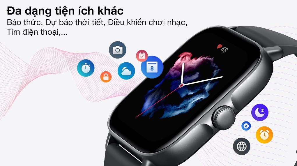 Đồng hồ thông minh Amazfit GTS 3 42.4mm Đen