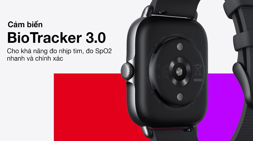 Đồng hồ thông minh Amazfit GTS 3 42.4mm Đen