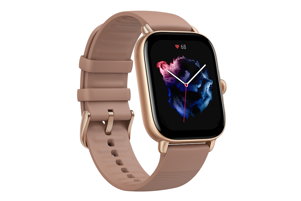 Đồng hồ thông minh Amazfit GTS 3 42.4mm Đen Màu Nâu
