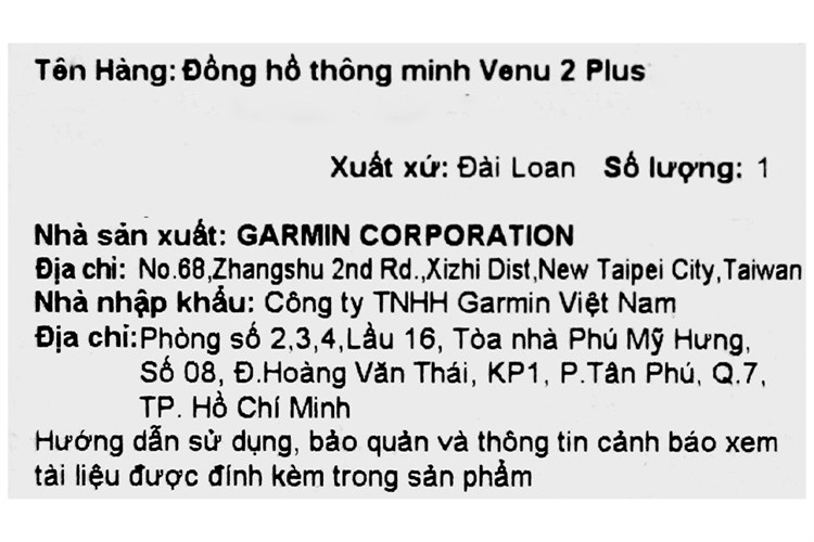 Đồng hồ thông minh Garmin Venu 2 Plus 43.6mm Màu Trắng