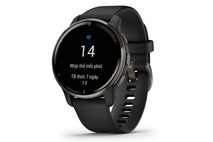 Đồng hồ thông minh Garmin Venu 2 Plus 43.6mm Màu Đen