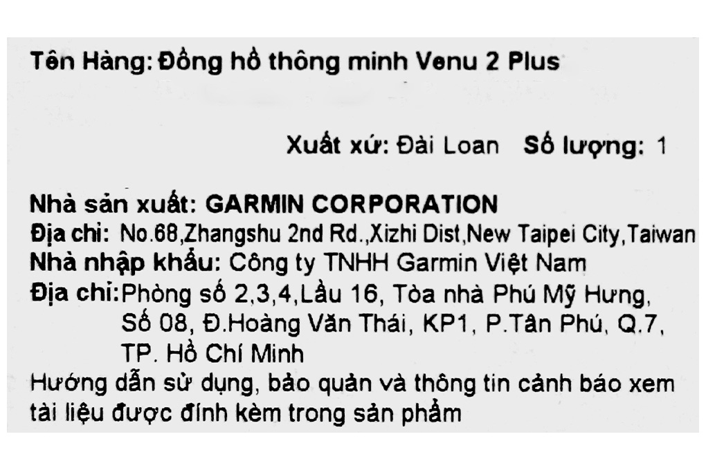 Đồng hồ thông minh Garmin Venu 2 Plus 43.6mm Màu Đen