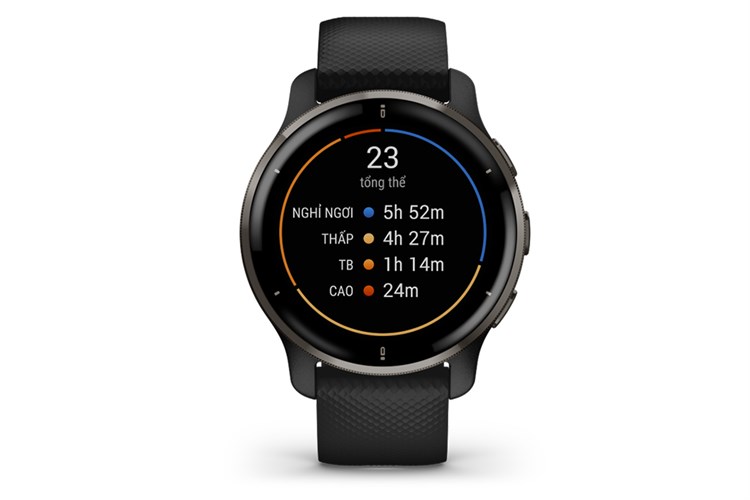 Đồng hồ thông minh Garmin Venu 2 Plus 43.6mm Màu Đen