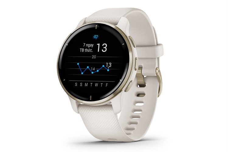 Đồng hồ thông minh Garmin Venu 2 Plus 43.6mm Màu Trắng