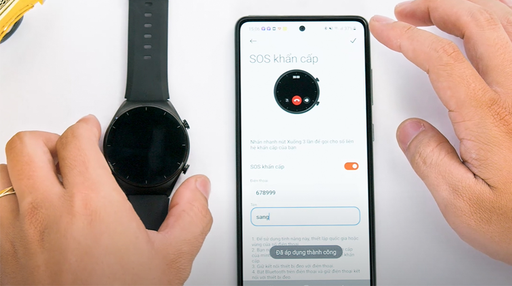 Đồng hồ Xiaomi Watch S1 - Gọi SOS