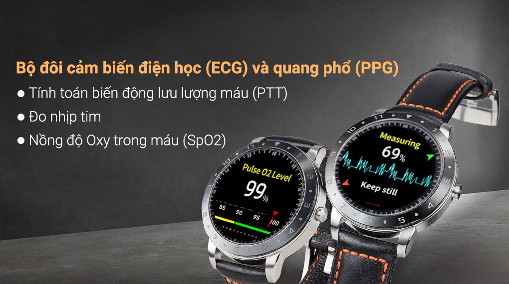 Đồng hồ thông minh ASUS VivoWatch 5 47mm Đen